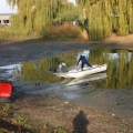 Eendegat achter de Sprong in Ooij afgevist 18-02-2012