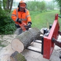 Verwijderen omgewaaideboom bij ijzeren brug 16-05-2013